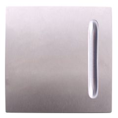 EXT PLATE WITH PULL HANDLE NATURAL ANODISED ALUMINIUM
