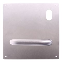 201 INTERIOR PLATE WITH CYLINDER HOLE & 96 LEVER RH STAINLESS STEEL