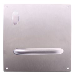 INT PLATE TURN & LEVER STAINLESS STEEL