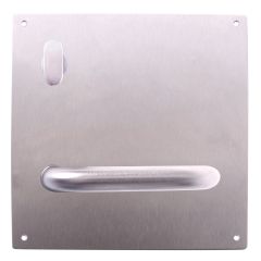 201 INTERIOR PLATE WITH TURN & 96 LEVER LH NATURAL ANODISED ALUMINIUM