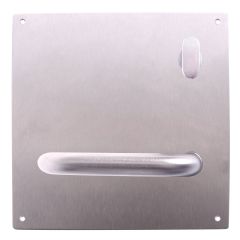 201 INTERIOR PLATE WITH TURN & 96 LEVER RH NATURAL ANODISED ALUMINIUM