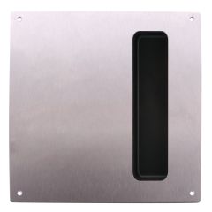 INT PLATE WITH FLUSH PULL STAINLESS STEEL