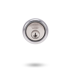 RIM CYLINDER 6PIN - HEAVY DUTY SATIN CHROME