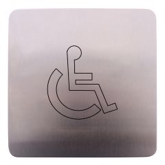 PLAIN PLATE w/ DISABLED ENG STAINLESS STEEL
