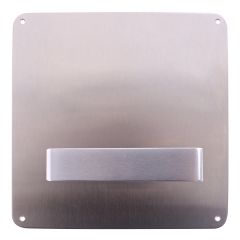 INT PLAIN PLATE & LEVER STAINLESS STEEL