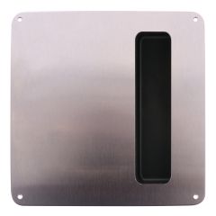 INT PLATE WITH FLUSH PULL STAINLESS STEEL