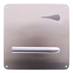 INT PLATE DISABLE TURN & LEVER STAINLESS STEEL