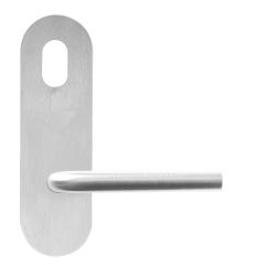 EXT PLATE CYL & LEVER STAINLESS STEEL