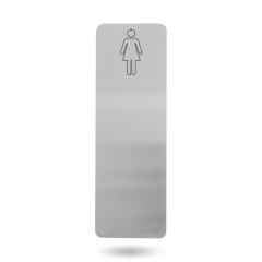 EXT 10MM RADIUS CNR PUSH - FEMALE SYMBOL STAINLESS STEEL