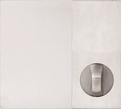 DETENTION PLATE CONCEALED FIX - KNOB 21 ONLY RH STAINLESS STEEL