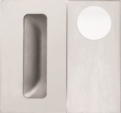 DETENTION PLATE CONCEALED FIX - CYLINDER WITH FLUSH PULL RH STAINLESS STEEL