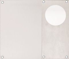 DETENTION PLATE VISIBLE FIX - CYLINDER ONLY RH STAINLESS STEEL