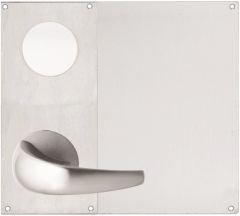 DETENTION PLATE VISIBLE FIX - CYLINDER WITH LEVER 23 LH STAINLESS STEEL