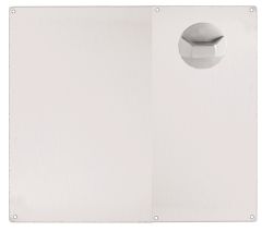 DETENTION PLATE VISIBLE FIX - STD TURN RH ONLY STAINLESS STEEL