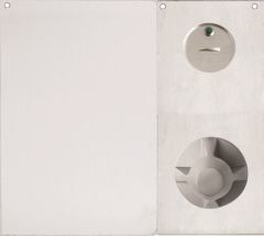 DETENTION PLATE VISIBLE FIX - PRIV IND EMERG TURN WITH KNOB 22 RH STAINLESS STEEL