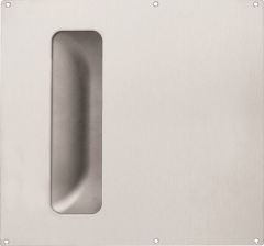 DETENTION PLATE VISIBLE FIX - FLUSH PULL ONLY STAINLESS STEEL
