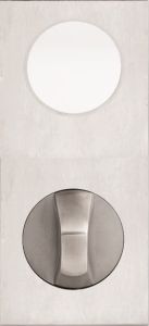 DETENTION PLATE NARROW CONCEALED FIX - CYLINDER WITH KNOB 21 STAINLESS STEEL