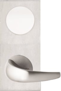 DETENTION PLATE NARROW CONCEALED FIX - CYLINDER WITH KNOB 23 LH STAINLESS STEEL