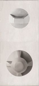 DETENTION PLATE NARROW CONCEALED FIX - STD TURN WITH LEVER 22 LH STAINLESS STEEL