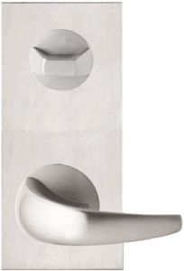DETENTION PLATE NARROW CONCEALED FIX - STD TURN WITH LEVER 23 LH STAINLESS STEEL