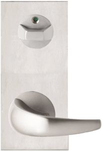 DETENTION PLATE NARROW CONCEALED FIX - PRIV IND TURN WITH LEVER 23 LH STAINLESS STEEL