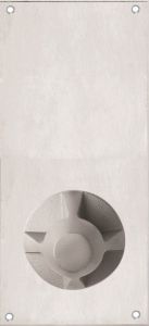 DETENTION PLATE NARROW VISIBLE FIX -KNOB 22 ONLY STAINLESS STEEL
