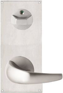 DETENTION PLATE NARROW VISIBLE FIX - PRIV IND TURN WITH LEVER 23 LH STAINLESS STEEL