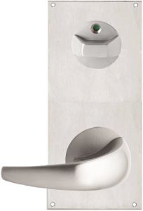 DETENTION PLATE NARROW VISIBLE FIX - PRIV IND TURN WITH LEVER 23 RH STAINLESS STEEL