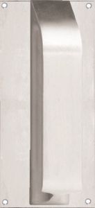 DETENTION PLATE NARROW VISIBLE FIX - PULL HANDLE ONLY STAINLESS STEEL