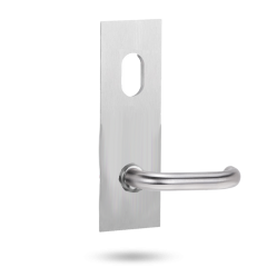 EXT ARTEFACT RECT PLATE - CYLINDER AND LEVER 96 MARINE GRADE