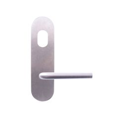 LW RND END FURN /CYL/LE SATIN CHROME