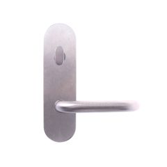 2804 ROUND END PLATE WITH TURN & 70 LEVER SATIN CHROME
