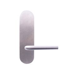 LW RND END FURN /LEVER SATIN CHROME