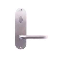 2904 ROUND END PLATE WITH TURN & 70 LEVER SATIN CHROME