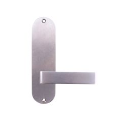 LW RND END FURN /LEVER SATIN CHROME