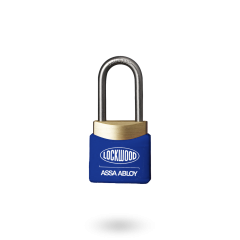 312E LATCHING PADLOCK 19MM S/STEEL 4.8MM DIA SHACKLE - BLUE WINDOW COVER KD TP