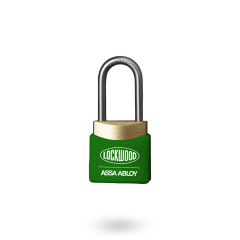 312E LATCHING PADLOCK 19MM S/STEEL 4.8MM DIA SHACKLE - GREEN WINDOW COVER KD TP