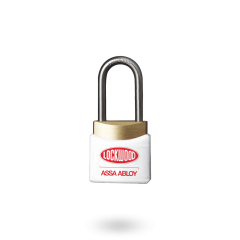 312E PADLOCK LATCHING 19MM SHACKLE WHITE WINDOW JACKET KD TP