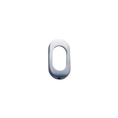 LW RND END CYL ESCUTCHEON SATIN CHROME