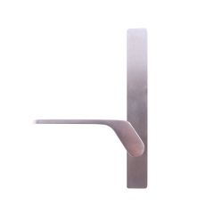 EXT SQ END PLATE - LEVER 41 ONLY SATIN CHROME