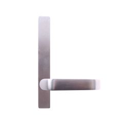 EXT SQ END PLATE - LEVER 74 ONLY SATIN CHROME