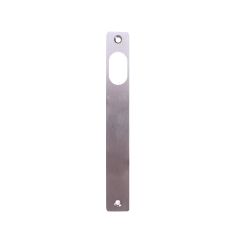 INT SQ END PLATE - CYLINDER ONLY SATIN CHROME
