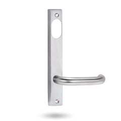 INT SQ END PLATE - CYLINDER AND LEVER 70 BRIGHT CHROME