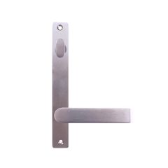 INT SQ END PLATE - STD OVAL TURN AND LEVER 59 SATIN CHROME