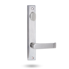 INT SQ END PLATE - STD OVAL TURN AND LEVER 59 SATIN CHROME