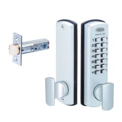 DX KPAD WITH 530 LATCH SATIN CHROME