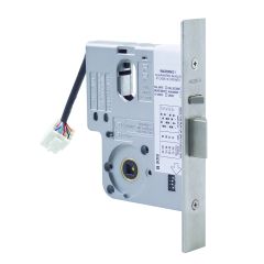 12-24VDC 127MM ELECTRIC MORTICE LOCK PRIMARY LOCK MONITORED ONE CYL SATIN CHROME