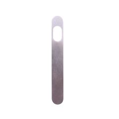 EXT RND END PLATE - CYLINDER ONLY SATIN CHROME