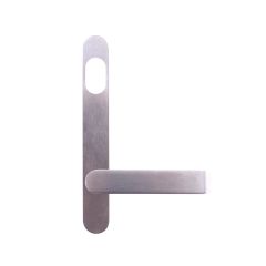 LW RND END FURN /CYL/LEVER SATIN CHROME