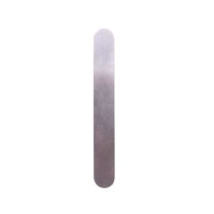 LW RND END FURN/PLATE SATIN CHROME